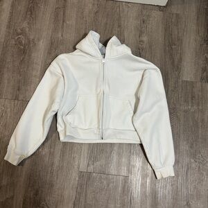 TNA | Cozy Sweatfleece Boyfriend Boxy Zip-Up Hoodie